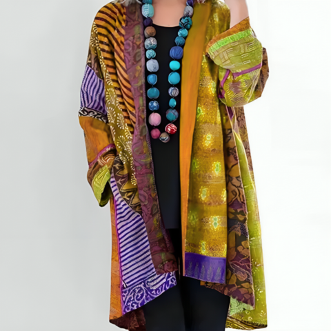 Ethnic Bohemian Fluid Kimono | Light & Colorful