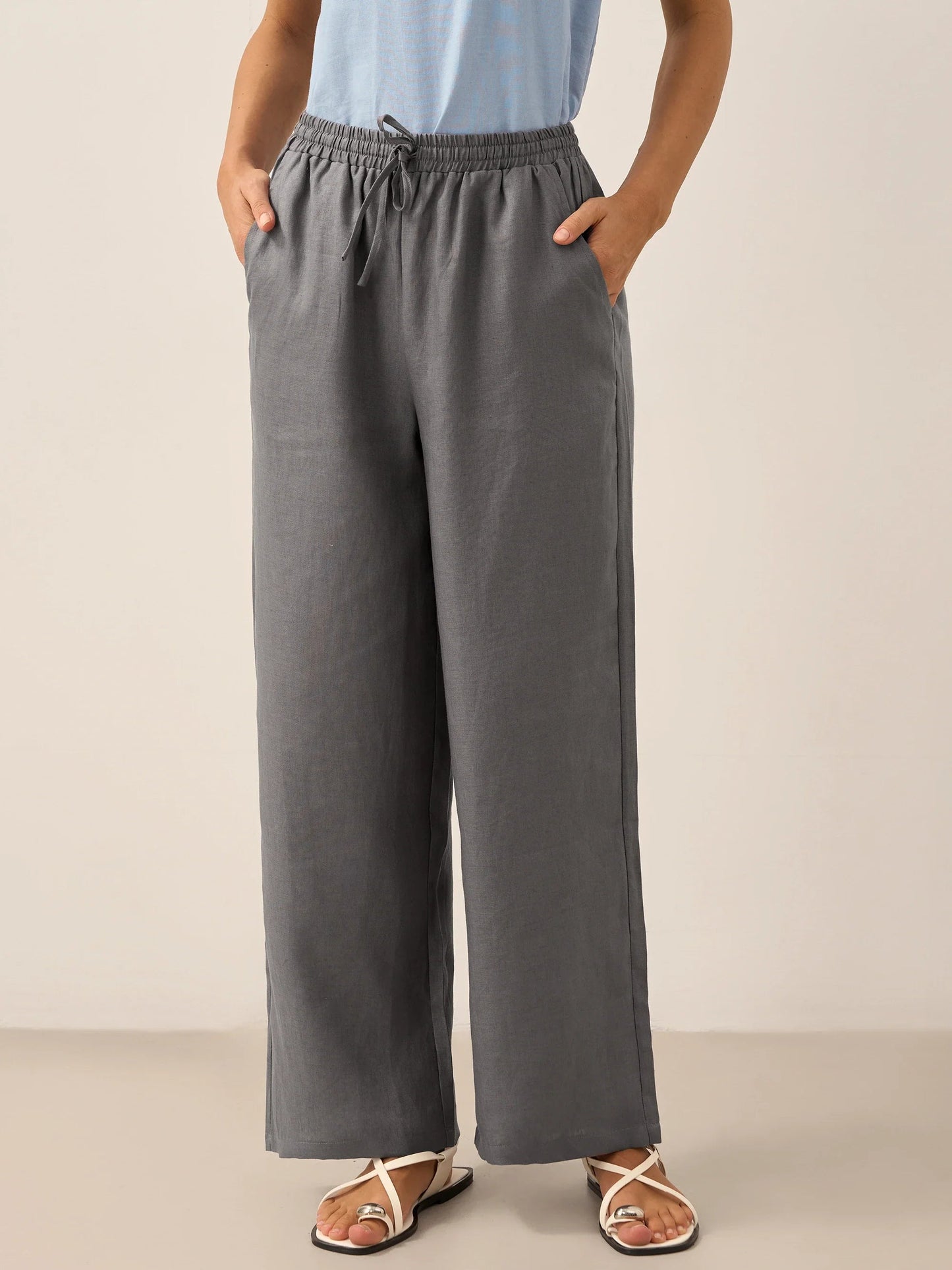 Classic linen women's pants