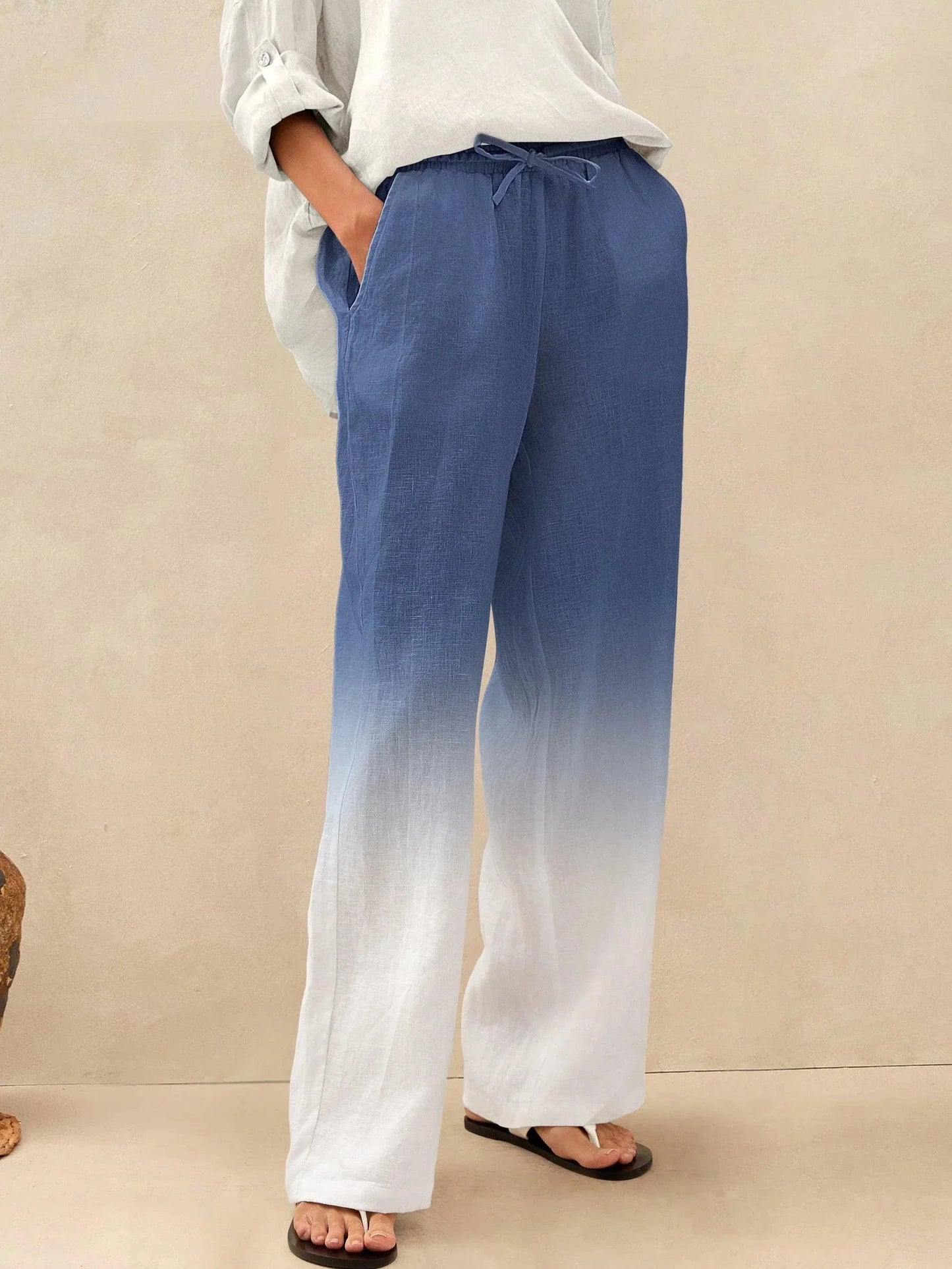 Classic linen women's pants