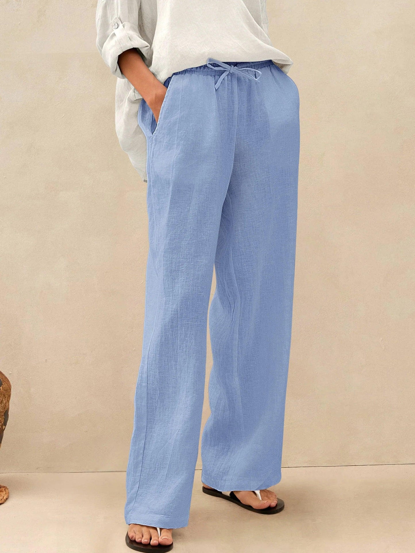 Classic linen women's pants