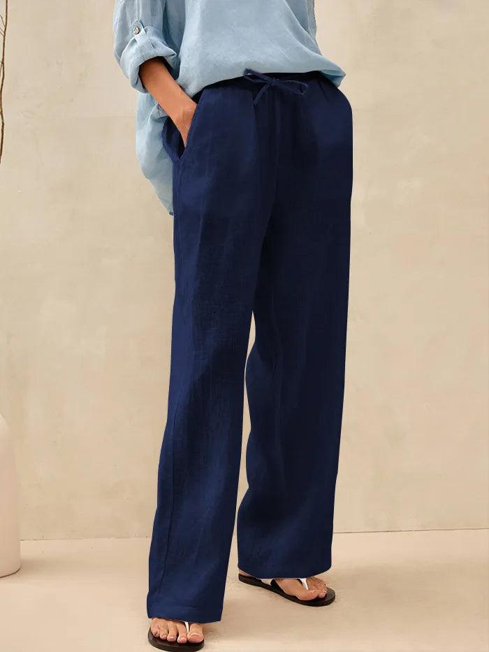 Classic linen women's pants