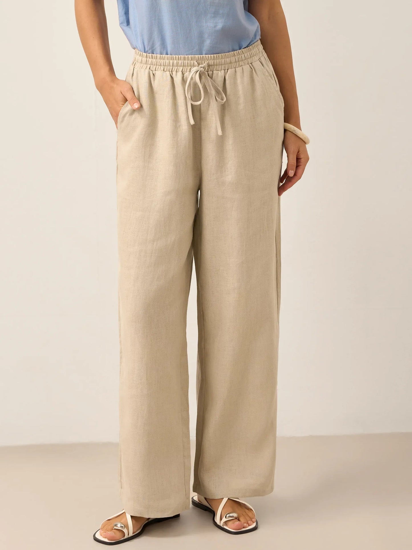Classic linen women's pants