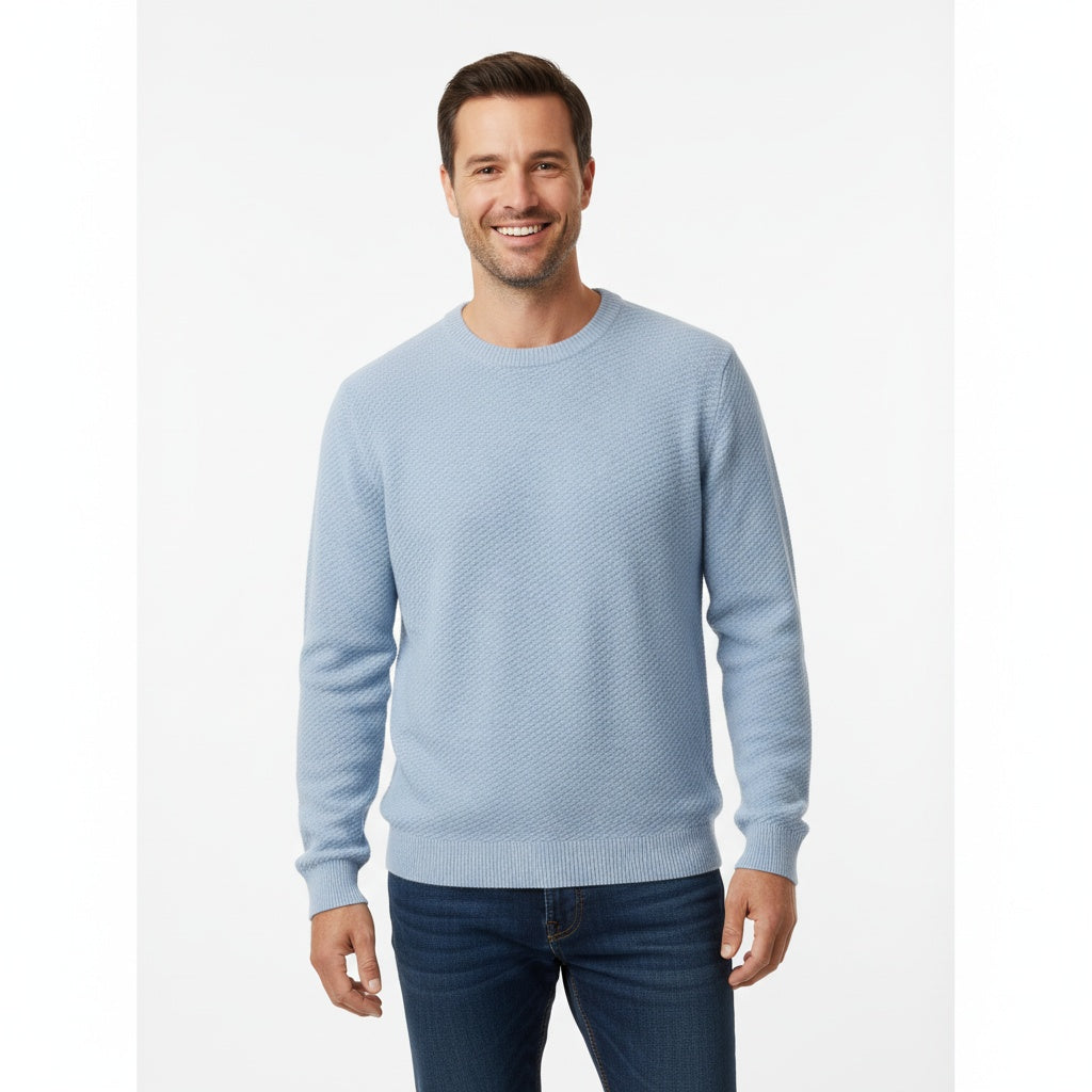 Classic crew neck knitted sweater