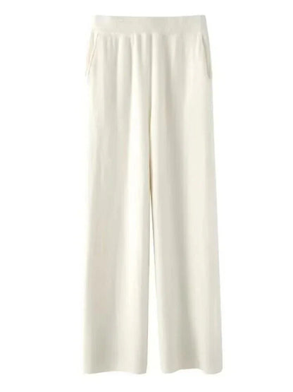 Womens Stylish Wide Leg Pants | Ribbed Knit