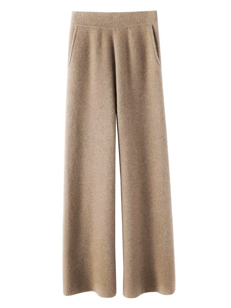 Womens Stylish Wide Leg Pants | Ribbed Knit