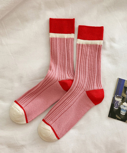 Chaussettes mi-mollet polyvalentes et colorées de style coréen pour l'automne - TrendAura