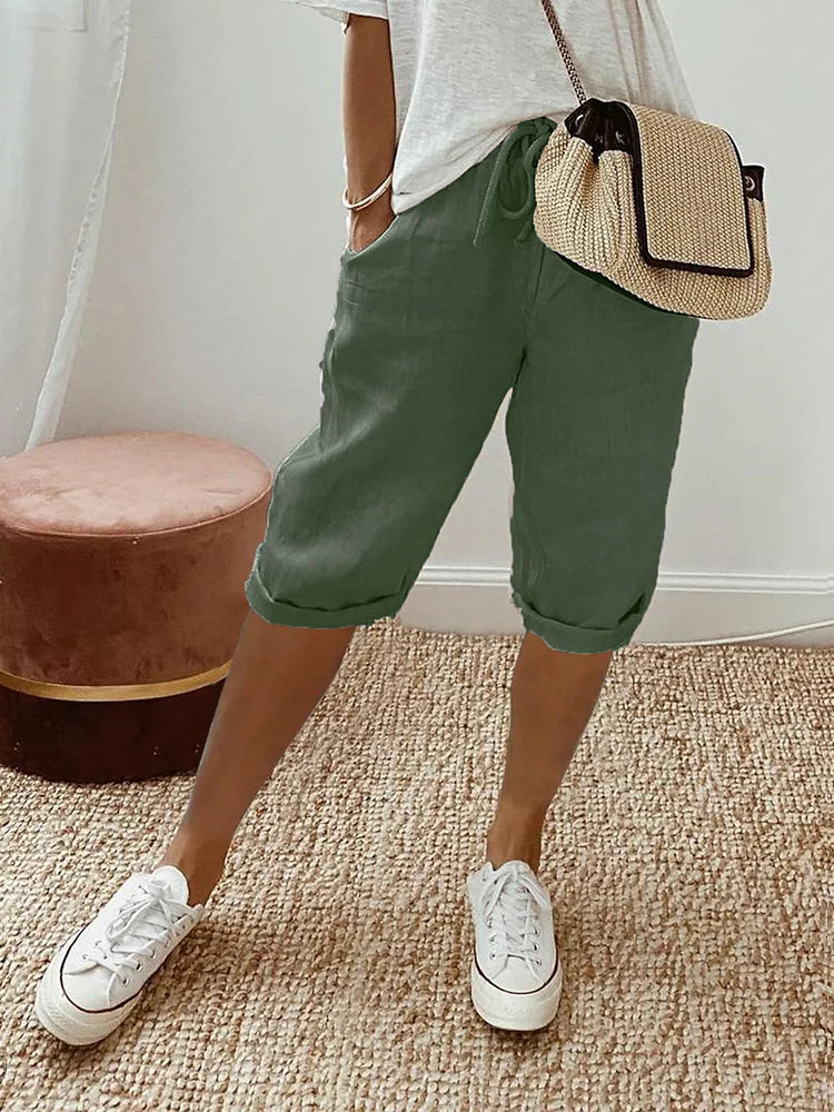 Ismène Cotton Shorts For Women Timeless Comfort Lightweight Fit Refined Style Premium Everyday Comfort
