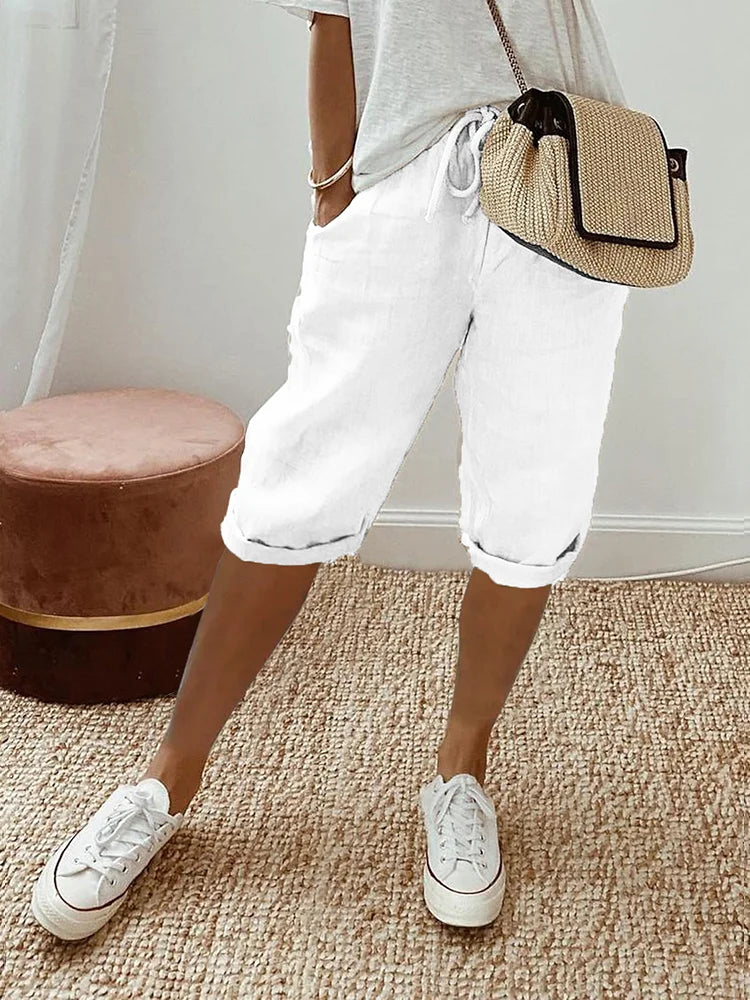 Ismène Cotton Shorts For Women Timeless Comfort Lightweight Fit Refined Style Premium Everyday Comfort