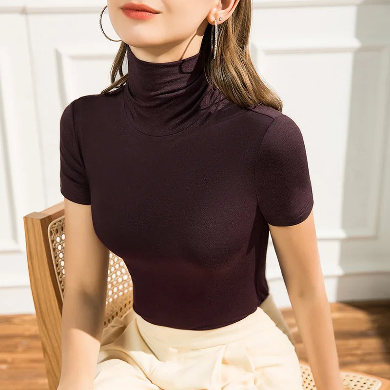 T-Shirt with Turtleneck