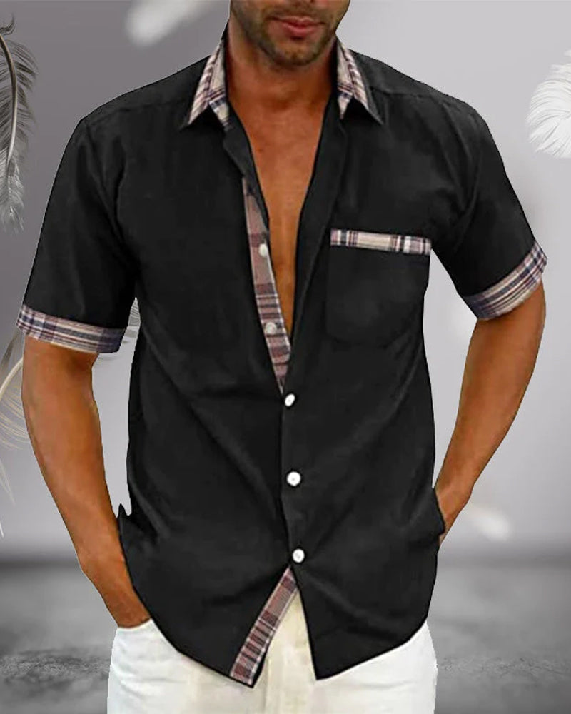 Short-sleeve shirt for men