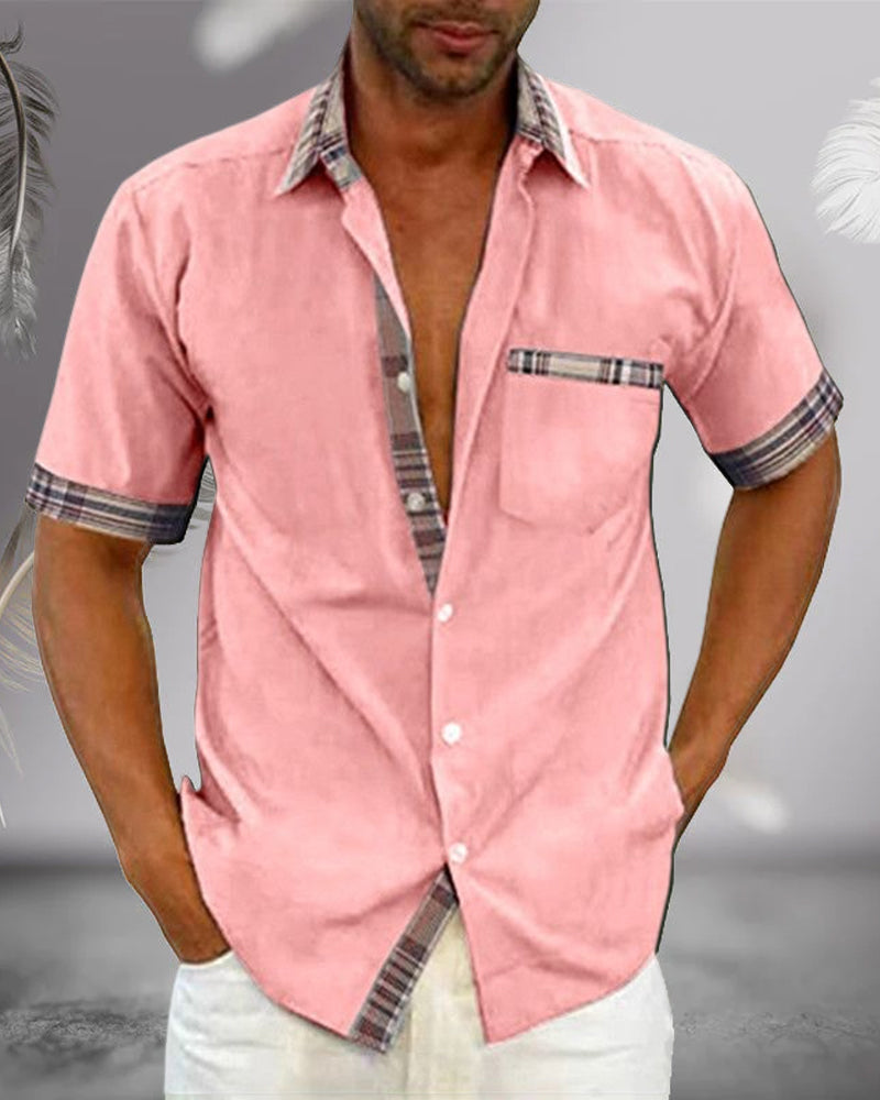 Short-sleeve shirt for men