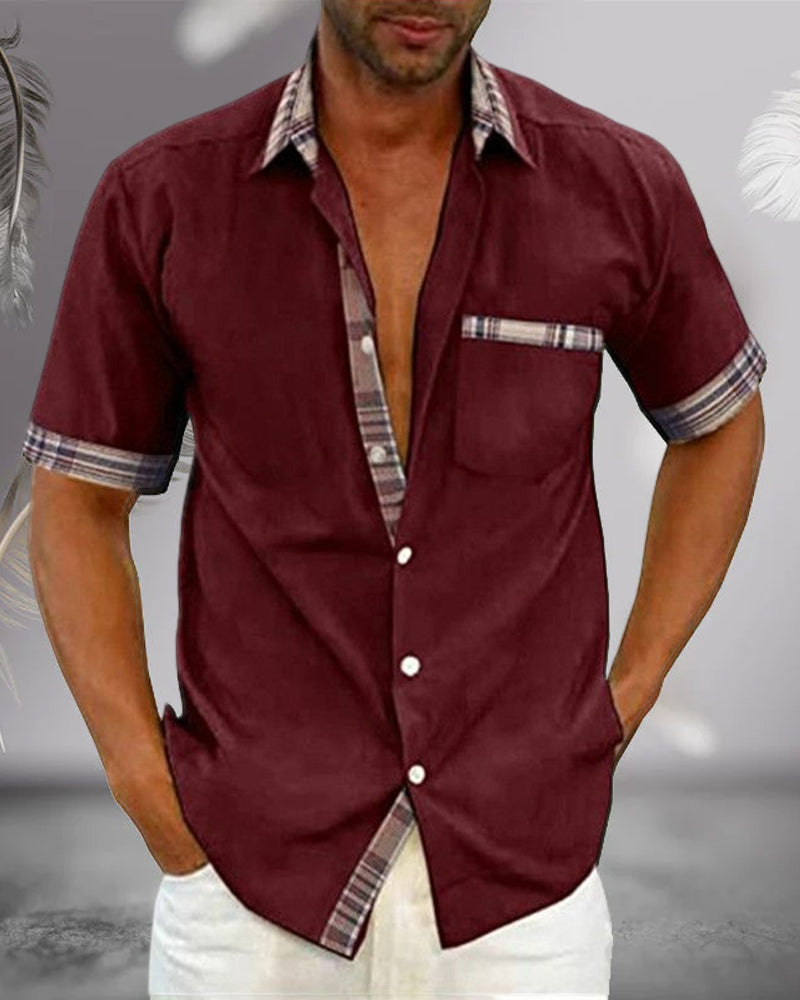 Short-sleeve shirt for men