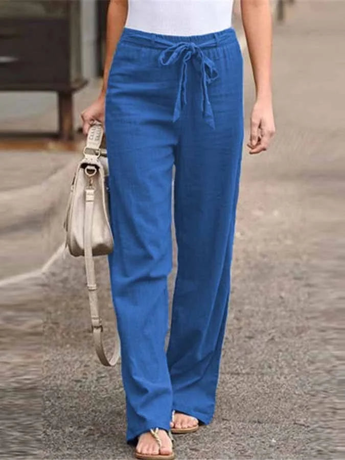 Karina Linen Pants For Women Airy Breathable Fit Lightweight Summer Essential Everyday Comfort