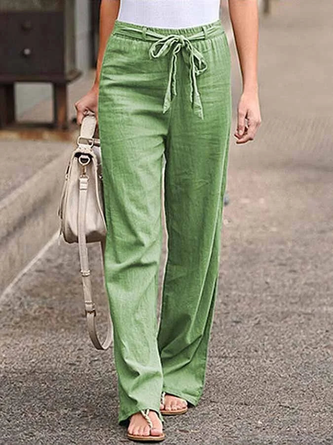 Karina Linen Pants For Women Airy Breathable Fit Lightweight Summer Essential Everyday Comfort