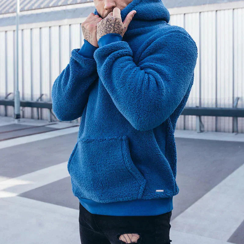 Louis Plush Long Sleeve Hoodie For Cozy Comfort And Relaxed Fit Loungewear For Homebodies