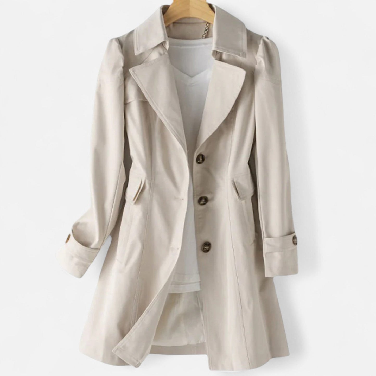 Ancient World | Timeless Women's Trench Coat Belted Inherited Elegance