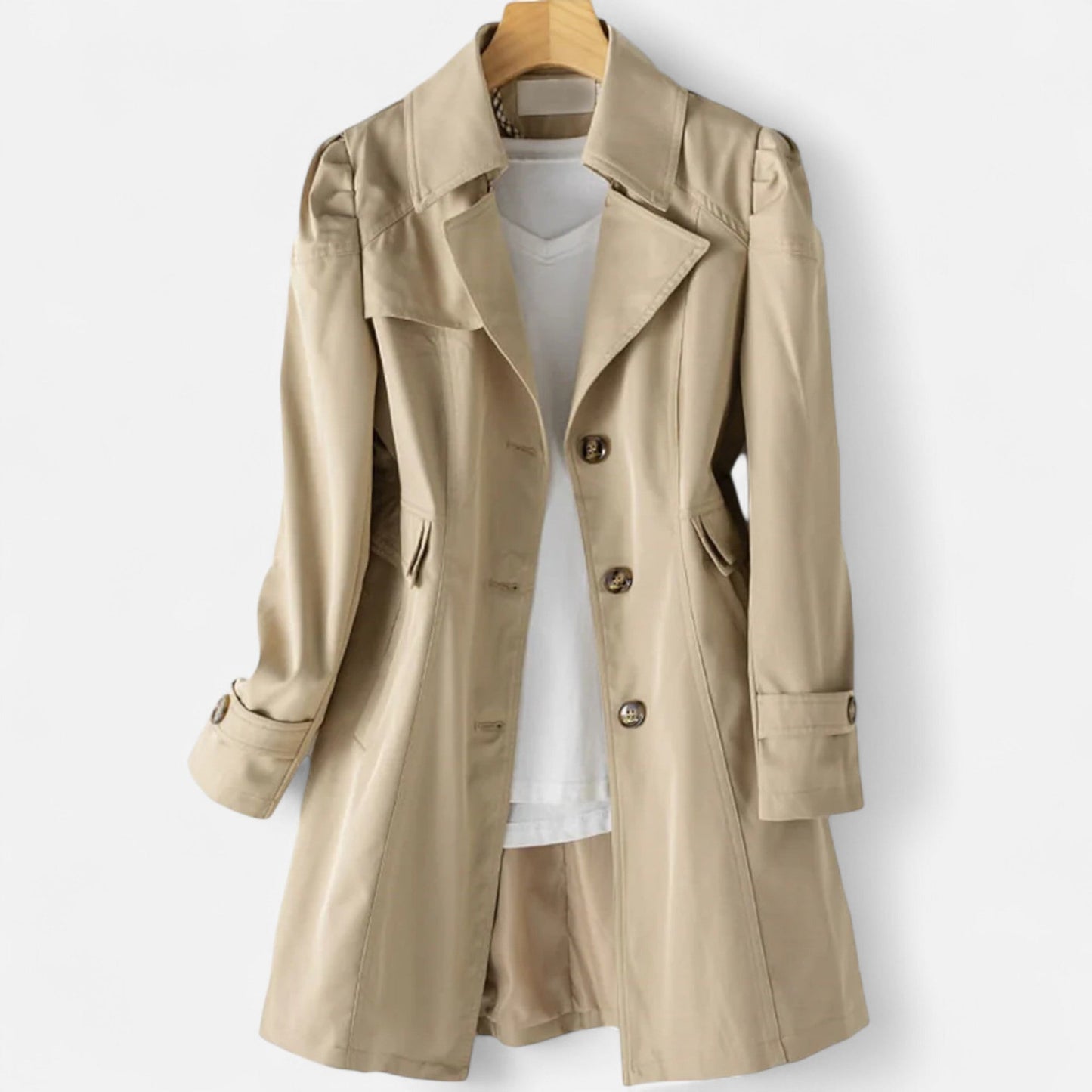 Ancient World | Timeless Women's Trench Coat Belted Inherited Elegance
