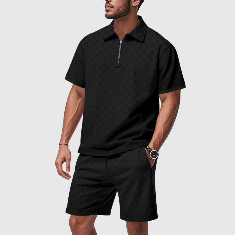 L’Ordine Geometrico Set By Roberto Russo Exclusive Premium Men’s Resort Wear With Geometric Pattern