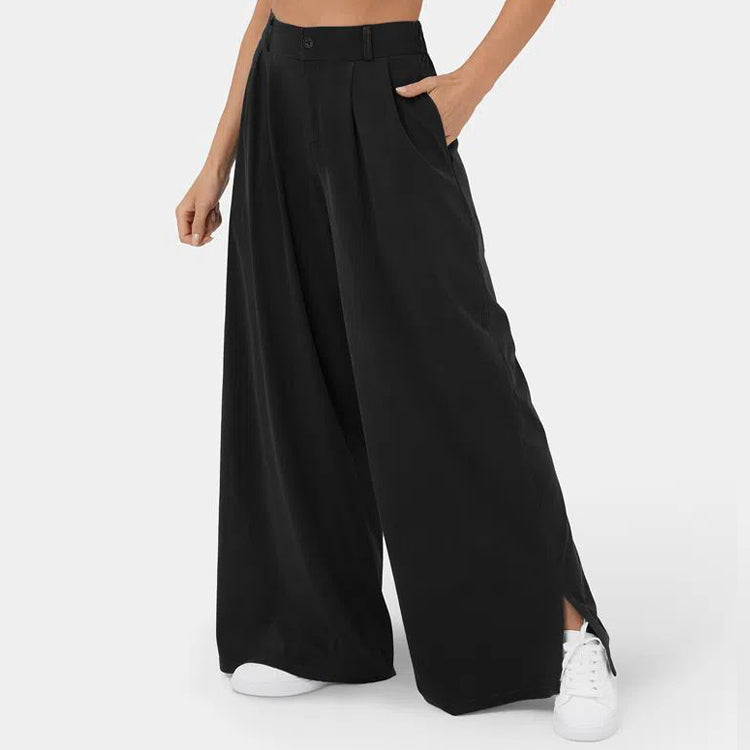 Valentina Rossi Minimalist Elegance Pants For Women Flattering High Waist Relaxed Fit Timeless Chic