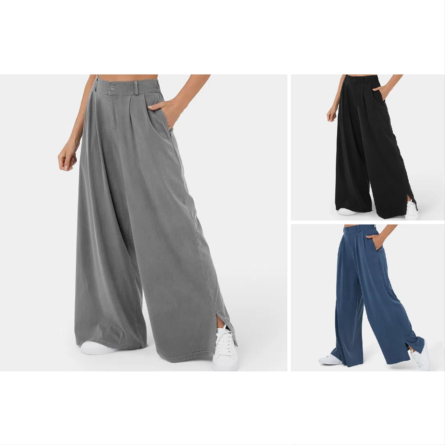 Valentina Rossi Minimalist Elegance Pants For Women Flattering High Waist Relaxed Fit Timeless Chic