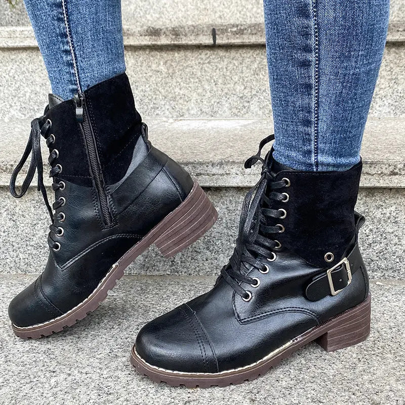 Lace-Up Fashion Boots for Women – Stylish & Comfortable