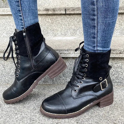 Lace-Up Fashion Boots for Women – Stylish & Comfortable