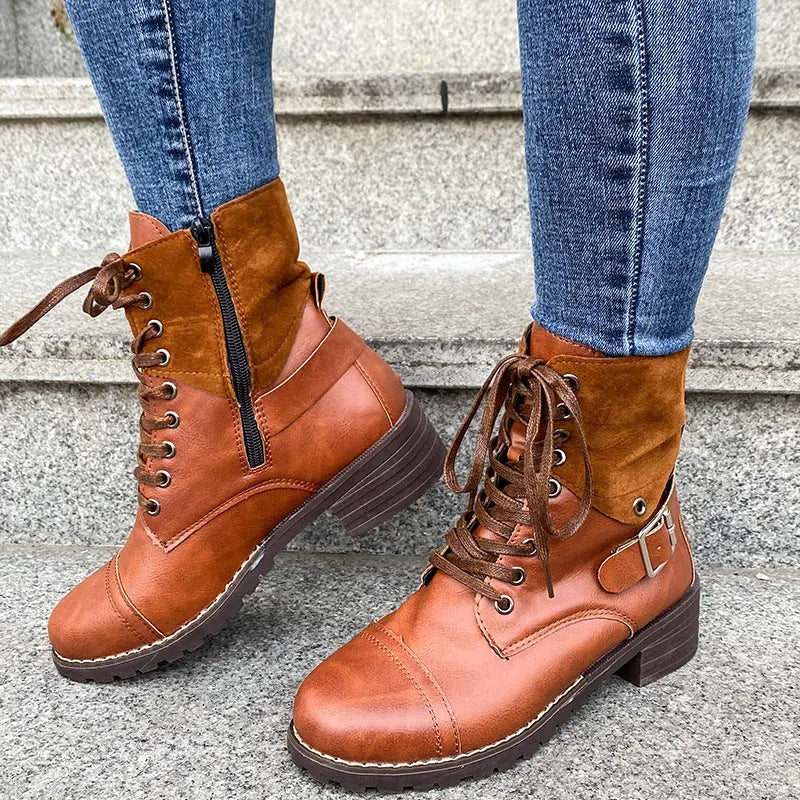 Lace-Up Fashion Boots for Women – Stylish & Comfortable
