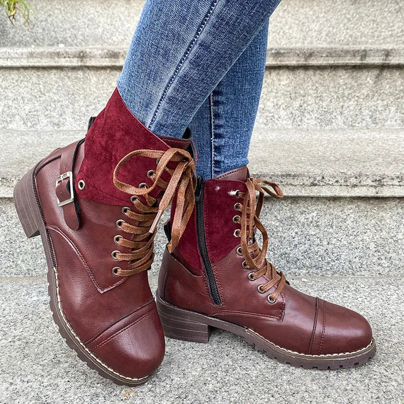 Lace-Up Fashion Boots for Women – Stylish & Comfortable