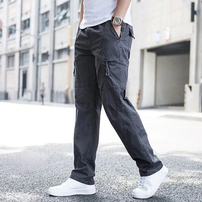 Landon Cargo Pants by TrendAura Organic Cotton Relaxed Fit With 4 Way Stretch For Everyday And Outdoor Adventures