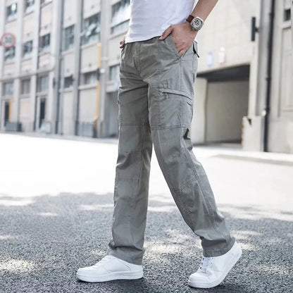 Landon Cargo Pants by TrendAura Organic Cotton Relaxed Fit With 4 Way Stretch For Everyday And Outdoor Adventures