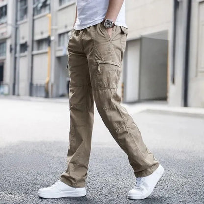 Landon Cargo Pants by TrendAura Organic Cotton Relaxed Fit With 4 Way Stretch For Everyday And Outdoor Adventures