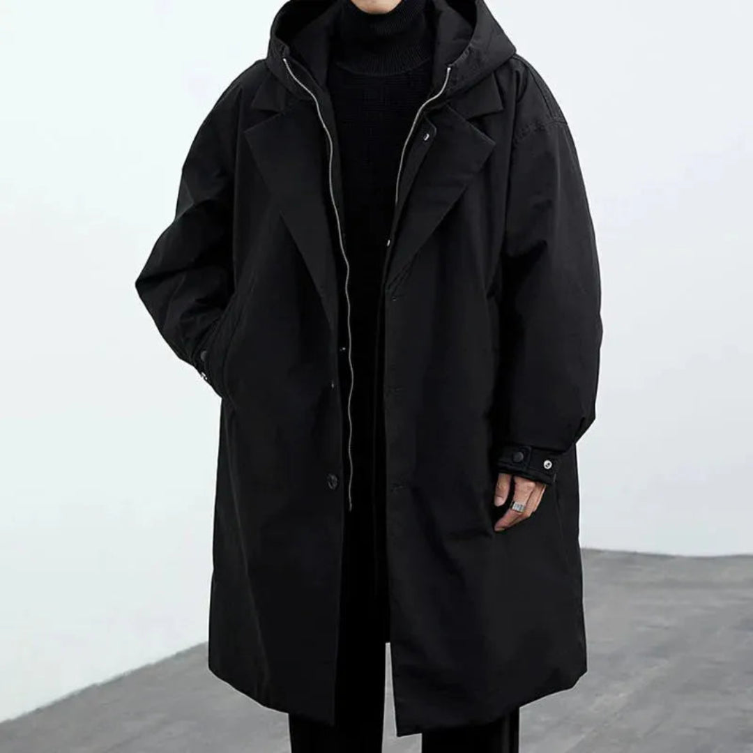 Long Winter Jacket With Removable Hood For Urban Dwellers Weatherproof Warmth And All Day Comfort
