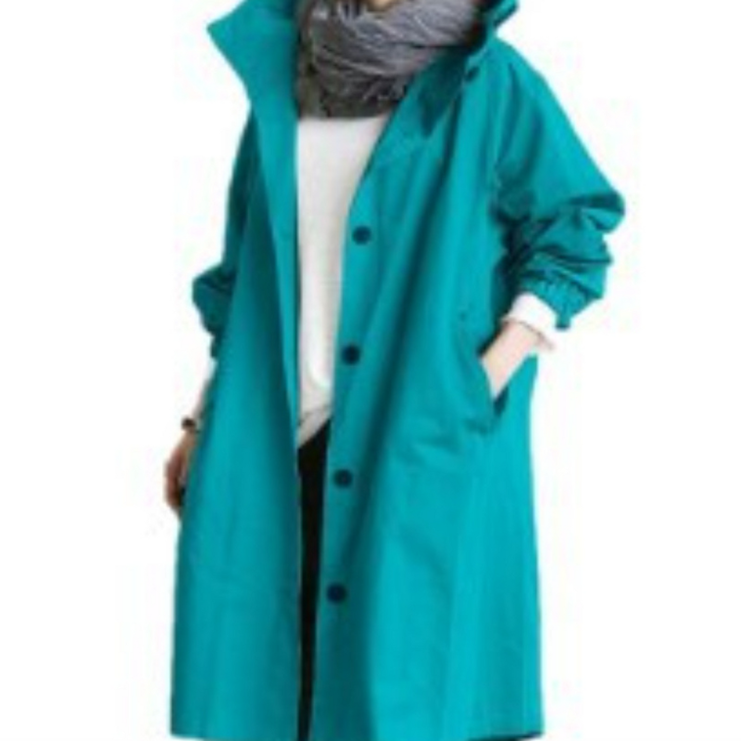 Women's Trench Coat | Long Hooded