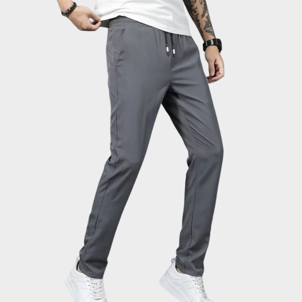 Petr Stretch Pants For Men Premium All Day Comfort With Elastic Waistband And Adjustable Drawstring