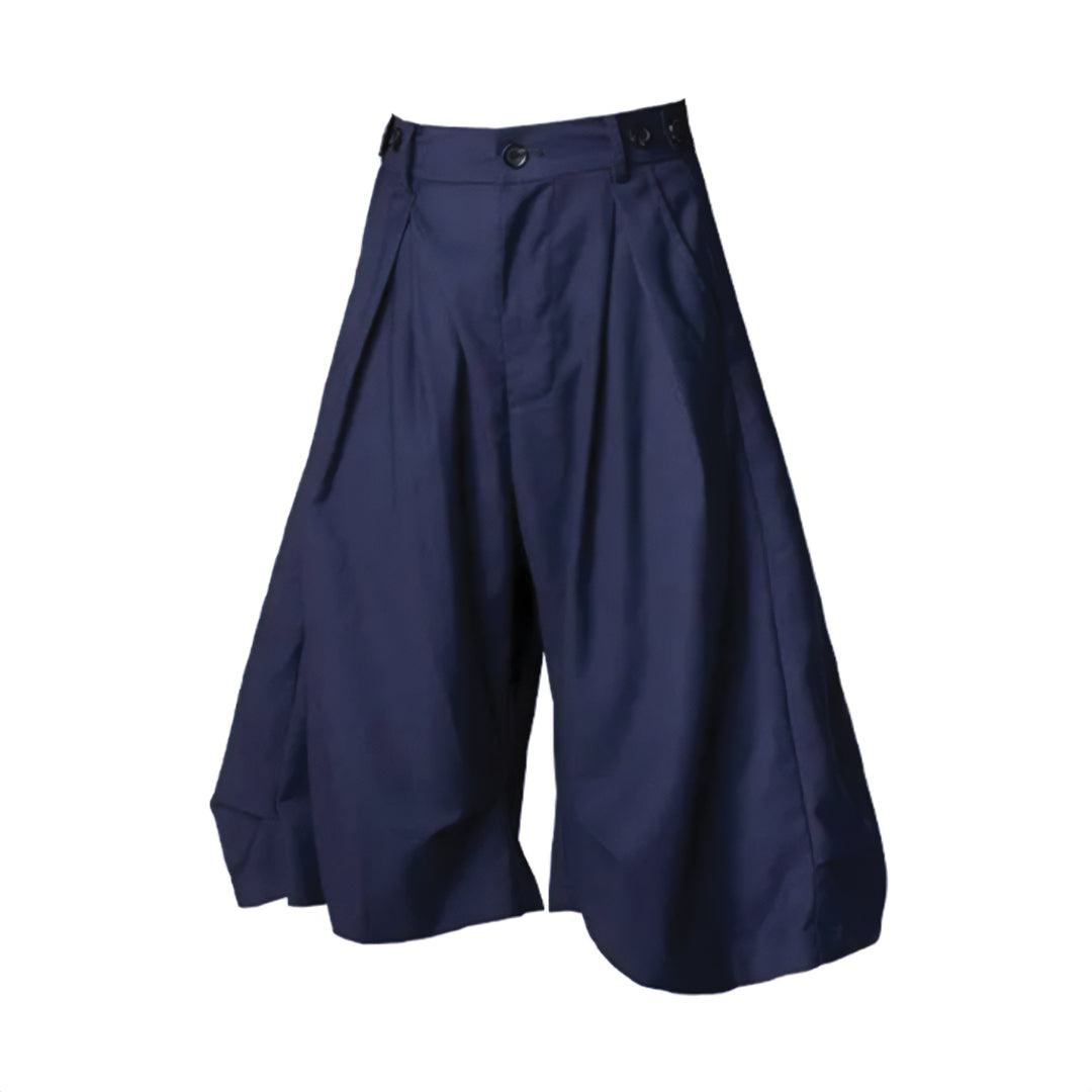 Drape Wide Bermuda Shorts