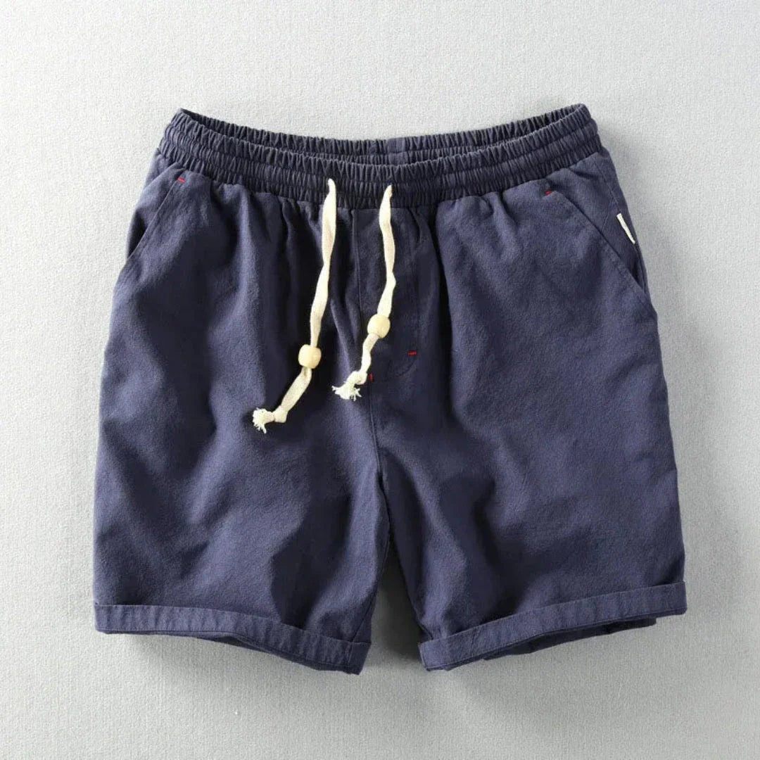Lee Drawstring Waist Linen Shorts Unisex Breathable With Pockets Lightweight Casual Summer Wardrobe Essential