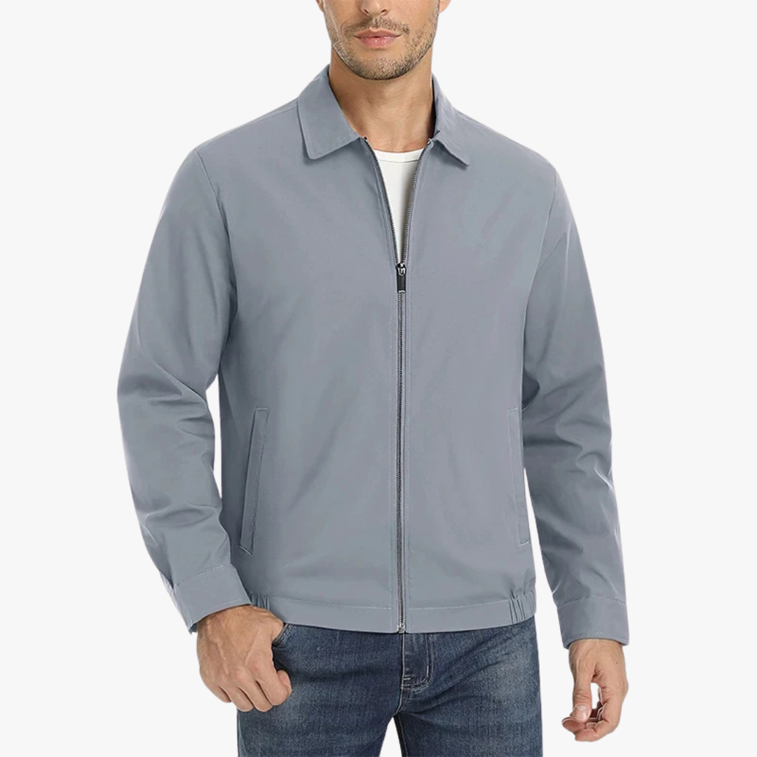 Lightweight Men's Jacket for Leisure - Breathable, Wind-Resistant Comfort for Spring and Summer