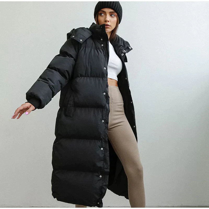 Maja Long Lightweight Down Jacket For Women Warmth
