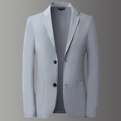 Lightweight Men's Blazer With Ice Crepe Fabric For Sun Protection And Comfort Casual Spring Summer Wear