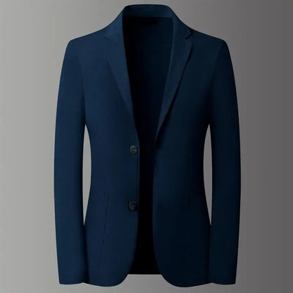 Lightweight Men's Blazer With Ice Crepe Fabric For Sun Protection And Comfort Casual Spring Summer Wear