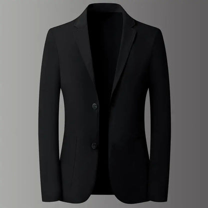 Lightweight Men's Blazer With Ice Crepe Fabric For Sun Protection And Comfort Casual Spring Summer Wear