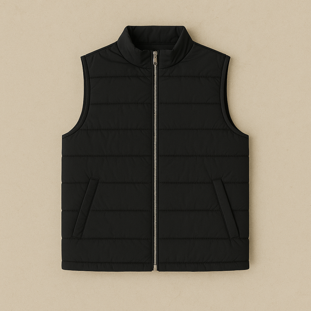 Lightweight Quilted Vest For Men With Lightly Padded Construction For Warmth And Style