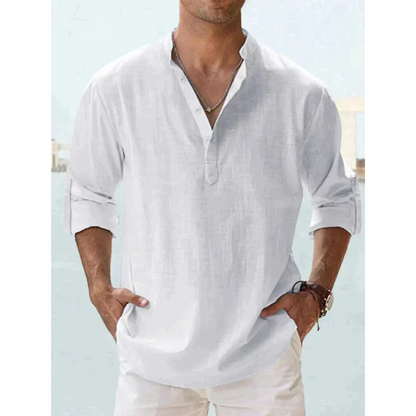 Lightweight Button-Down Shirt For Men Breathable Comfort Versatile Everyday And Formal Wear