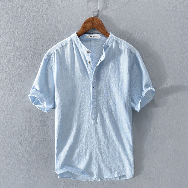 Benedikt Lightweight Linen Shirt For Men Breathable Summer Comfort And Style For Everyday Wear