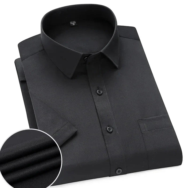 Lightweight Short Sleeve Shirt For Men Wrinkle Free Easy Care Comfort For Modern Professionals