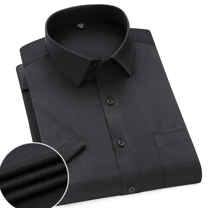 Lightweight Short Sleeve Shirt For Men Wrinkle Free Easy Care Comfort For Modern Professionals