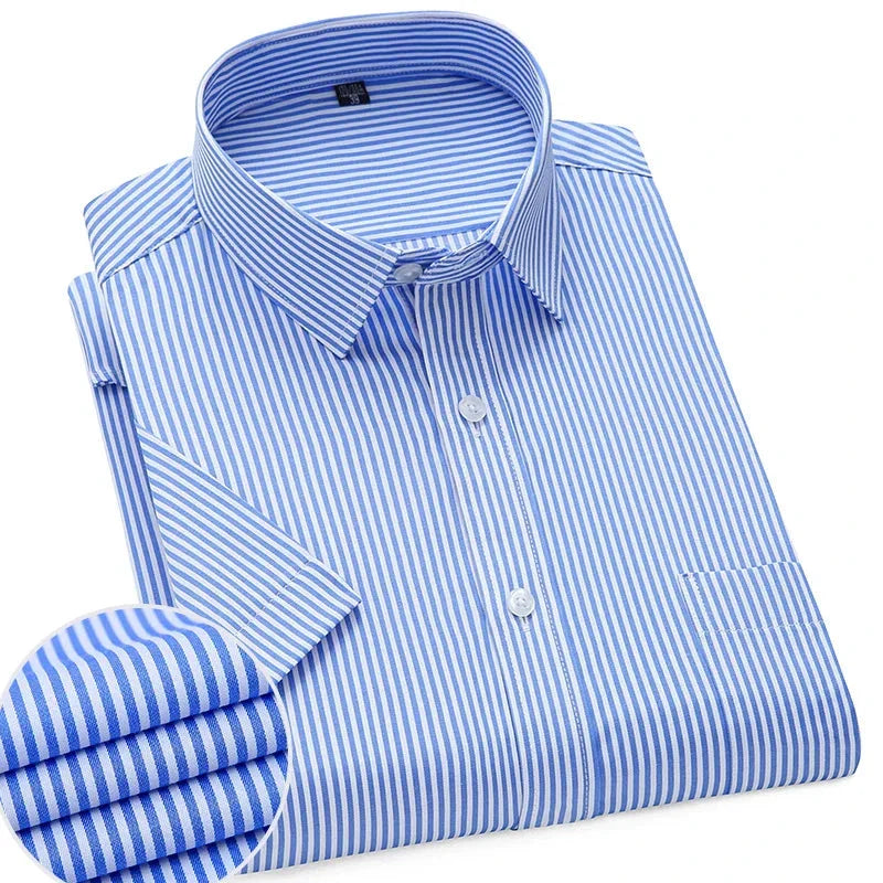 Lightweight Short Sleeve Shirt For Men Wrinkle Free Easy Care Comfort For Modern Professionals