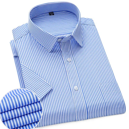 Lightweight Short Sleeve Shirt For Men Wrinkle Free Easy Care Comfort For Modern Professionals