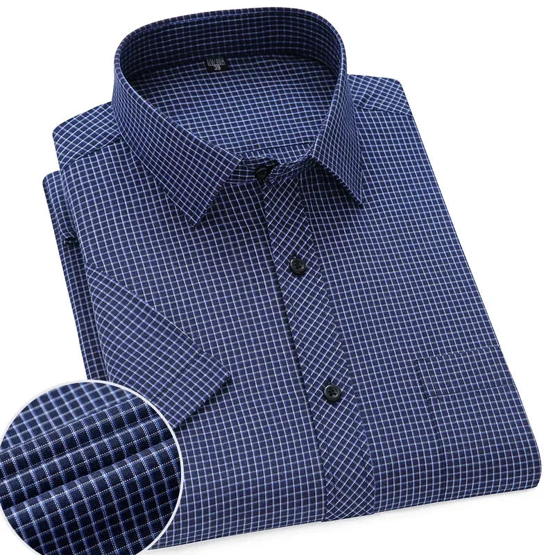 Lightweight Short Sleeve Shirt For Men Wrinkle Free Easy Care Comfort For Modern Professionals