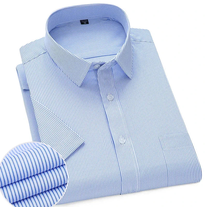 Lightweight Short Sleeve Shirt For Men Wrinkle Free Easy Care Comfort For Modern Professionals
